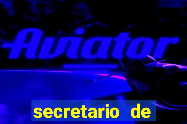 secretario de esporte salario